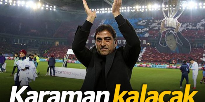 Trabzonspor Karaman ile yola devam edecek