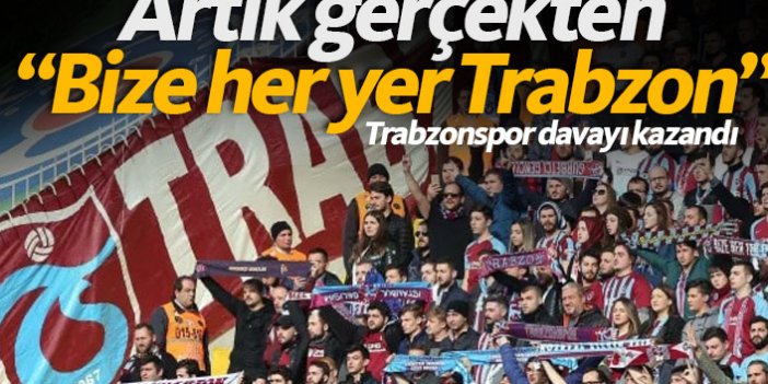"Bize her yer Trabzon" Trabzonspor'un oldu