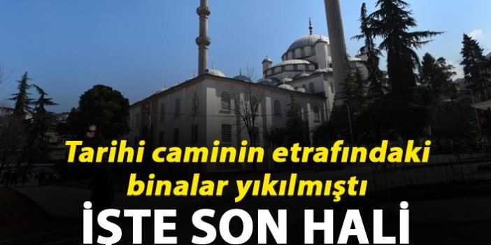 Trabzon'daki cami çevresine düzenleme