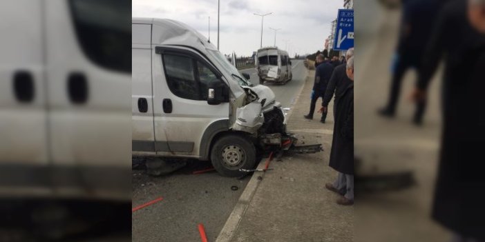 Trabzon’da kaza! Şoförün gözü kararınca…