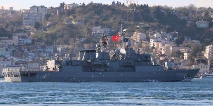 NATO'nun 3 savaş gemisi İstanbul Boğazı'ndan geçti