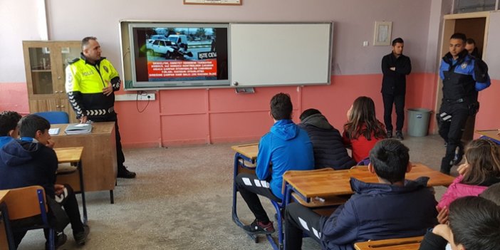 Iğdır'da öğrencilere trafik eğitimi verildi