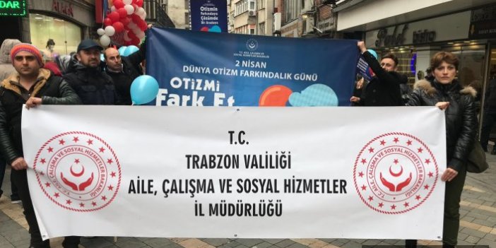 Trabzon'da Otizm'e farkındalık yürüyüşü