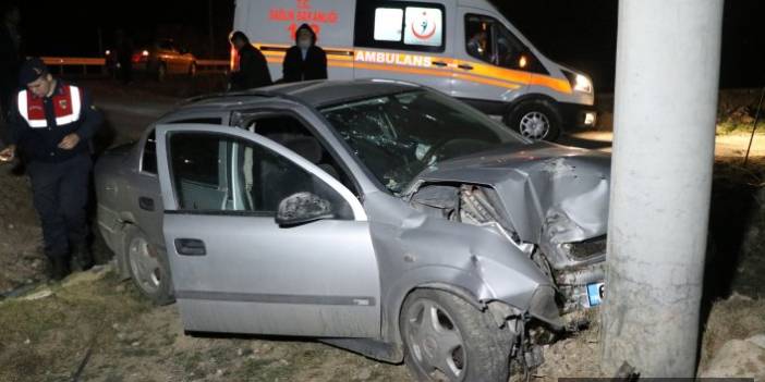 ksaray'da Otomobil şarampole düştü, 1’i çocuk 6 kişi yaralandı. 3 Nisan 2019