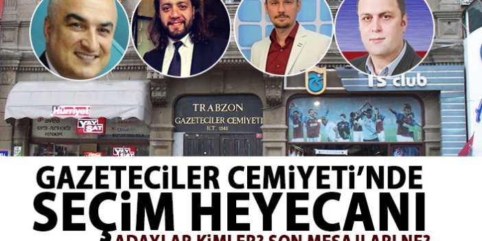 Trabzon Gazeteciler Cemiyet'nde 4'lü yarış!
