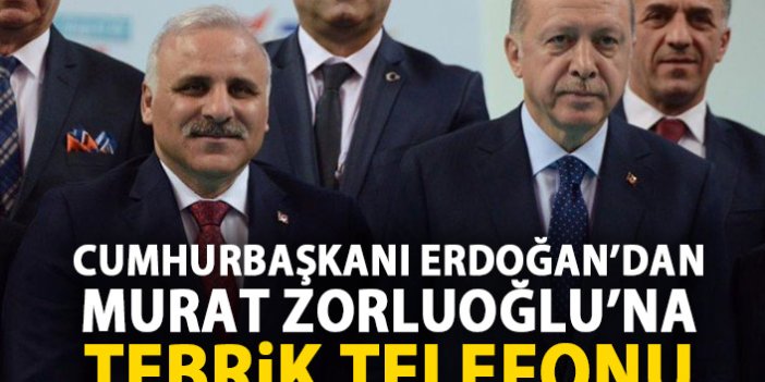 Cumhurbaşkanı Erdoğan'dan Zorluoğlu'na tebrik telefonu
