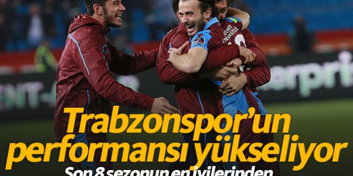 Trabzonspor son 8 sezonun en iyi dönemini yaşıyor