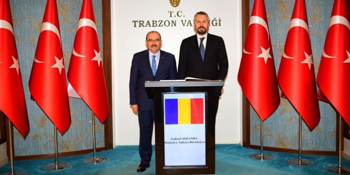 Romanya'nın Ankara Büyükelçisi Şopanda Trabzon'da