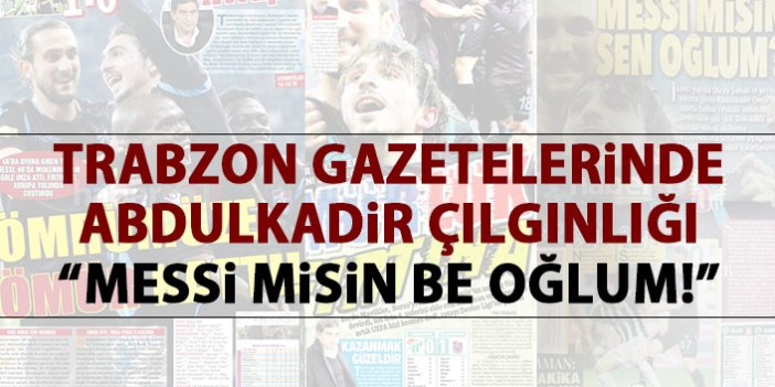 Trabzon Gazetelerinde galibiyet manşetleri