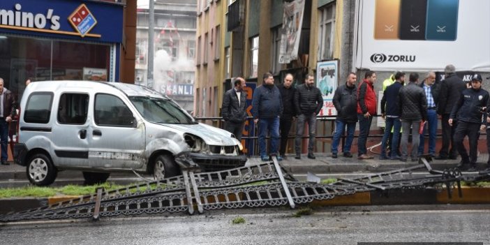 Trabzon'da korkutan trafik kazası!