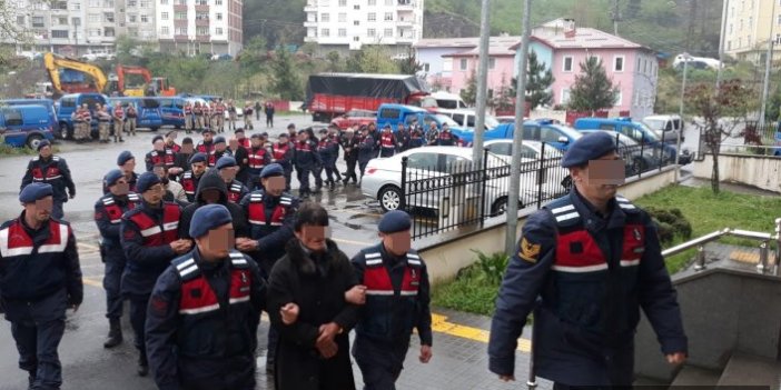 Trabzon'da jandarmadan şafak baskını