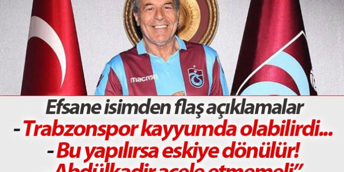 Denizci: Trabzonspor kayyumda olabilirdi...