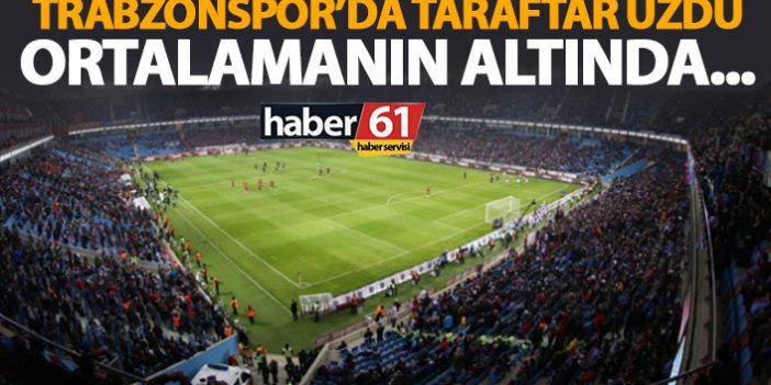 Trabzonspor’da taraftar üzdü! Ortalamanın altında…