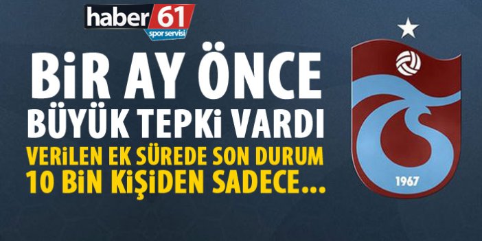 Trabzonspor’da borcu olan 10 bin kişiden kaçı aidatını yatırdı