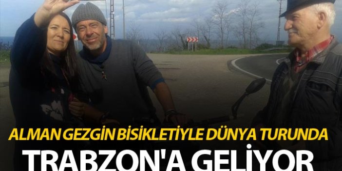 Alman gezgin, bisikletiyle dünya turunda - Trabzon'a geliyor