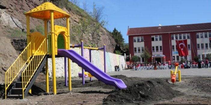 Akçaabat'ta 75. çocuk parkı yapıldı