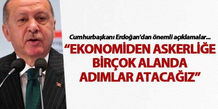 Cumhurbaşkanı Erdoğan'dan "ortak payda" mesajı