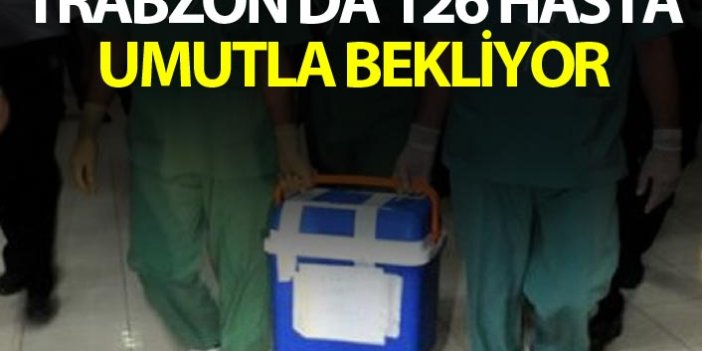 Trabzon'da 126 hasta umutla bekliyor