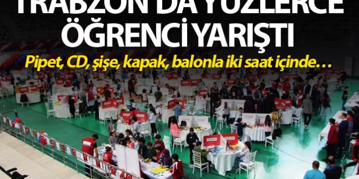 Trabzon'da yüzlerce öğrenci yarıştı