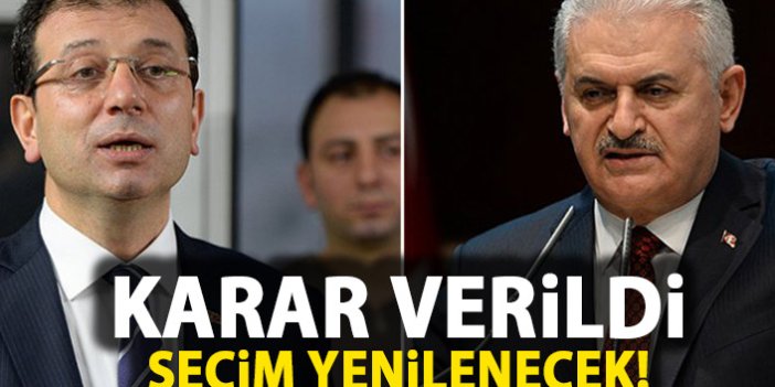 SON DAKİKA! İstanbul Seçimleri Yenilenecek!