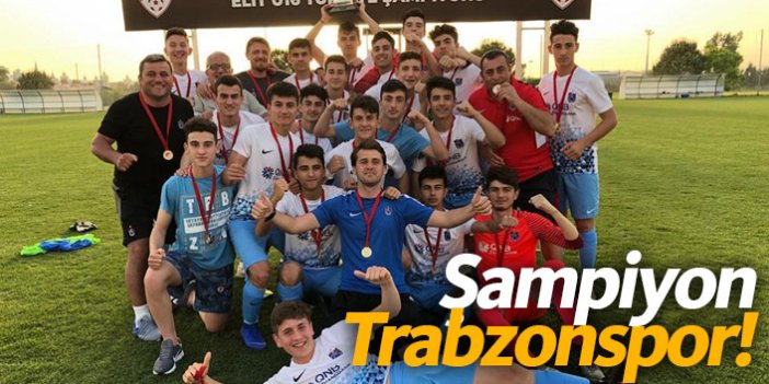 Trabzonspor U16'da şampiyon
