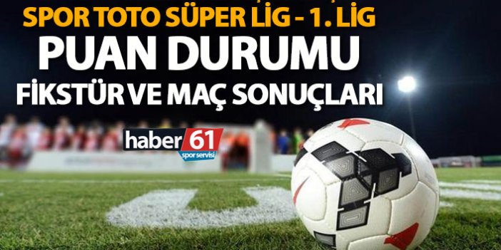 Spor Toto Süper Lig - 1. Lig | Puan Durumu, Fikstür ve Maç Sonuçları