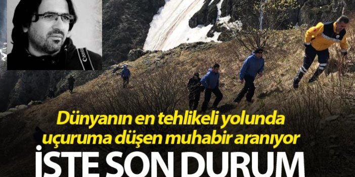 Trabzon Bayburt yolunda uçuruma düşen muhabir aranıyor - Son durum