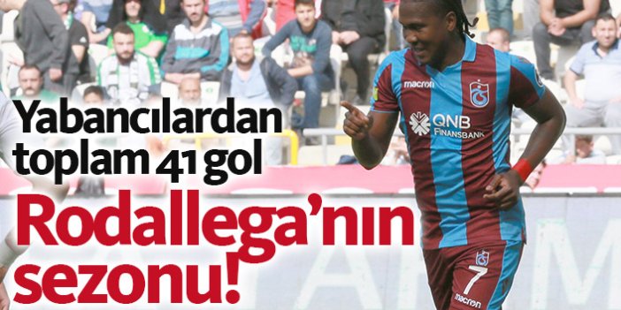 Trabzonspor'un yabancılarından 41 gol