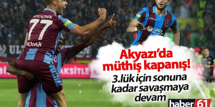 Trabzonspor Akyazı'da Beşiktaş'ı devirdi!