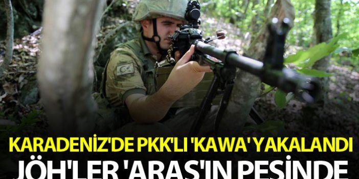 Karadeniz'de PKK'lı 'Kawa' yakalandı, JÖH'ler 'Aras'ın peşinde