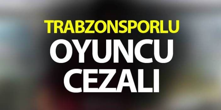 Trabzonspor'da Vahid Amiri, cezalı duruma düştü.