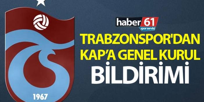 Trabzonspor'dan KAP Bildirimi! 15 yıl için onay