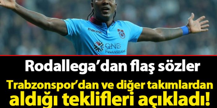 Rodallega'dan flaş transfer açıklaması! Trabzonspor ve diğerleri...
