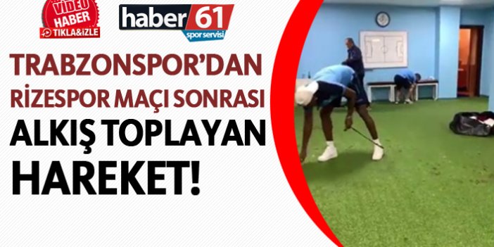 Trabzonspor'dan Rizespor maçı sonrası alkış toplayan hareket!