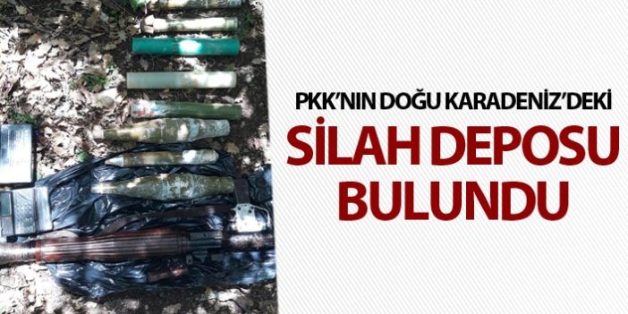 Gümüşhane'de terör örgütü PKK'ya ait silah deposu bulundu