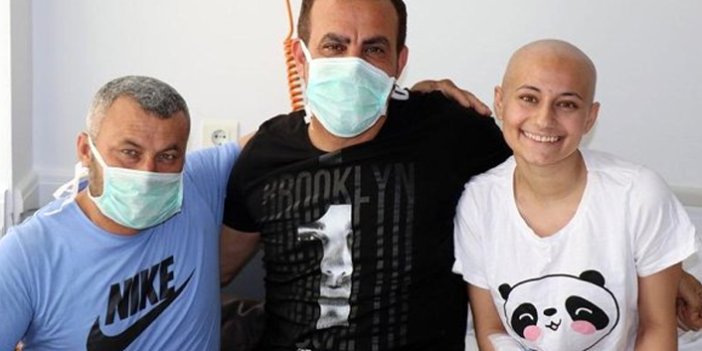 Haluk Levent, lösemi hastası baba ve kızı ziyaret etti
