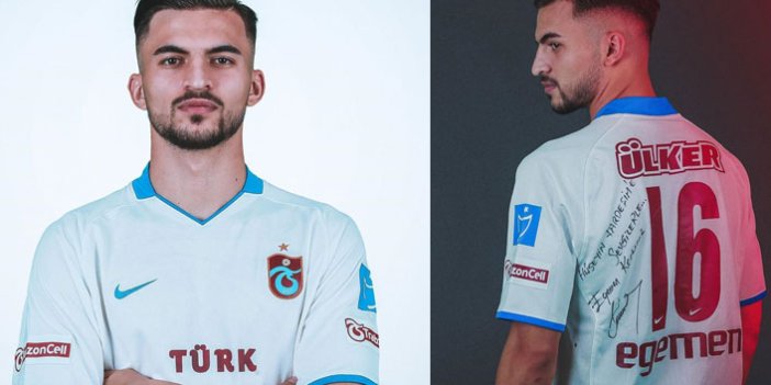Egemen Korkmaz'dan Trabzonsporlu yıldıza forma hediyesi