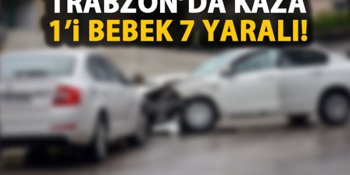 Trabzon'da kaza! Yaralılar var!