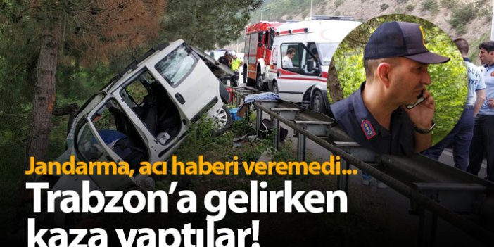 Trabzon'a gelirken kaza yaptılar: 1 Ölü 1 Yaralı