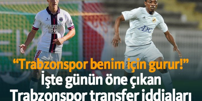 Trabzonspor için günün transfer iddiaları - 16.06.2019