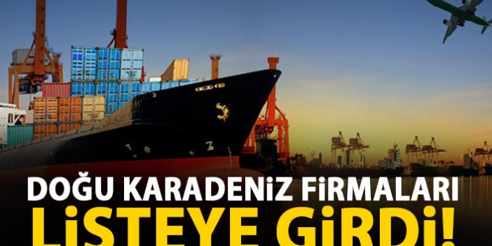 Türkiye'nin ilk bini arasında 11 Doğu Karadeniz firması