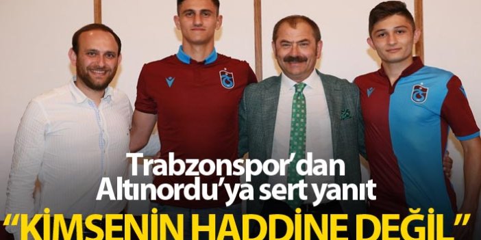 Trabzonspor'dan Altınordu'ya sert tepki