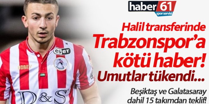 Trabzonspor'a Halil Dervişoğlu'ndan kötü haber! Umutlar tükendi...