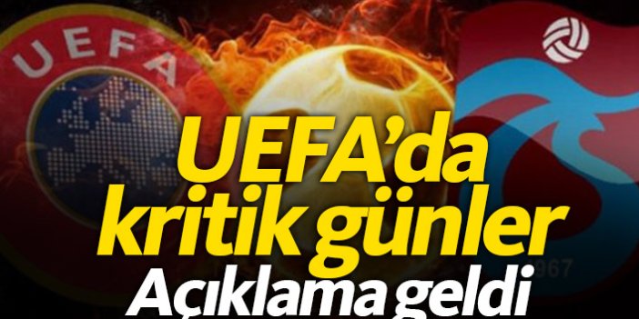 Trabzonspor için UEFA'da kritik günler