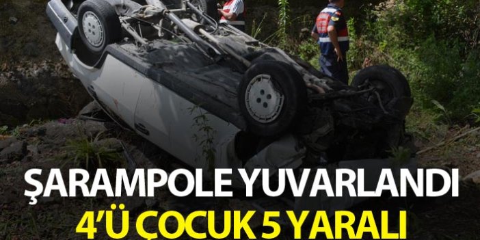 Giresun'da trafik kazası: 5 Yaralı