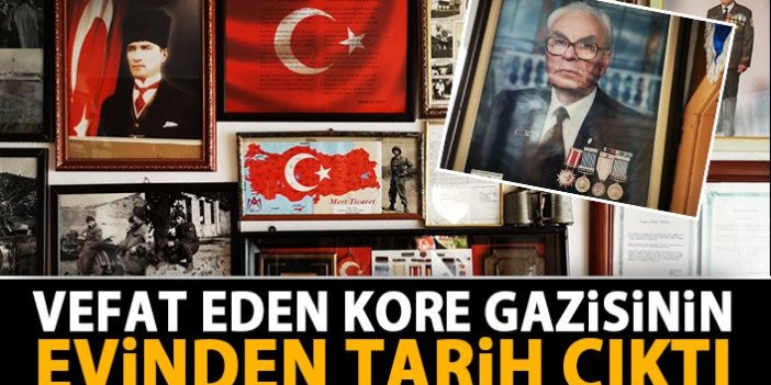 Vefat eden Trabzonlu Kore gazisinin evinden tarih çıktı