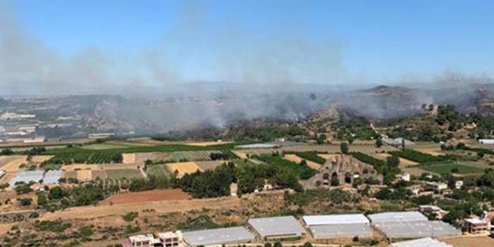 Antalya'nın Serik ilçesinde orman yangını çıktı. 1 Temmuz 2019