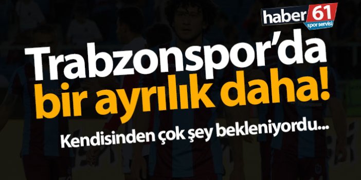 Trabzonspor'da Cafer Tosun ile yollar ayrıldı