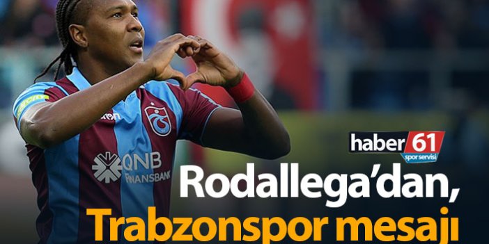 Hugo Rodallega'dan Trabzonspor mesajı!