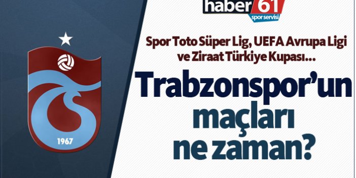 Trabzonspor'un maçları ne zaman? Süper Lig ve Avrupa Ligi fikstür çekiliş tarihi...